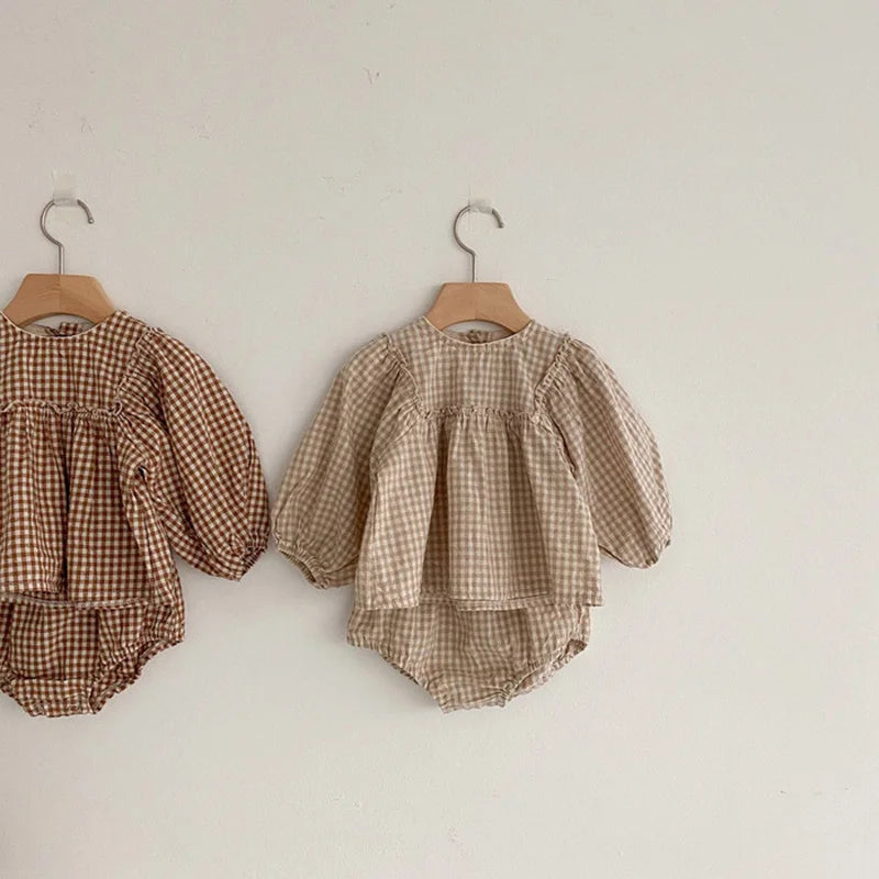 Charmigt Blus- och Bloomer Set för Toddlers