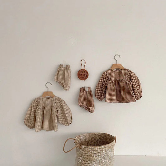 Charmigt Blus- och Bloomer Set för Toddlers