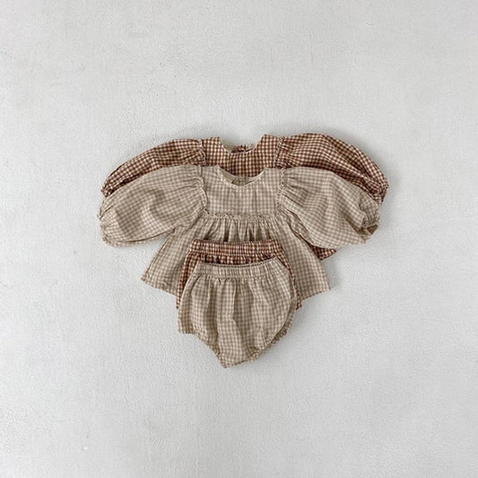 Charmigt Blus- och Bloomer Set för Toddlers